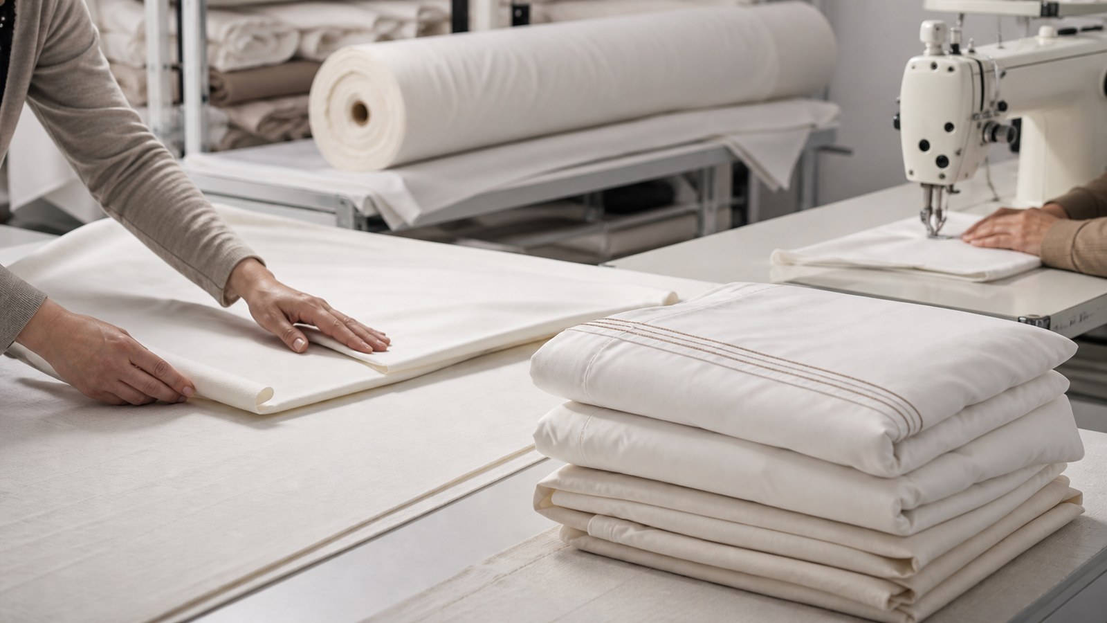 Fabric cutting and production preparation for custom textiles